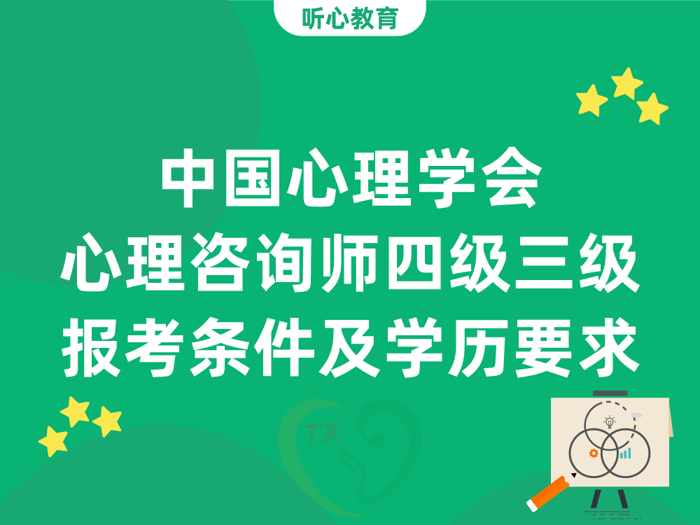 中国心理学会心理咨询师四级三级报考条件及学历要求