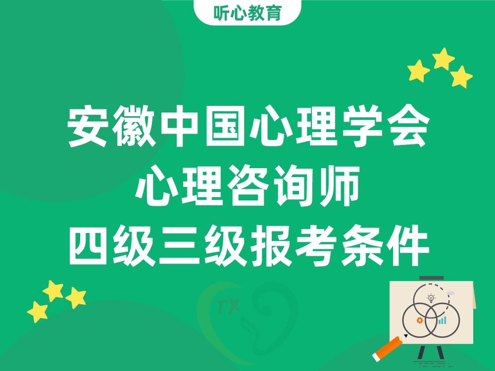 安徽中国心理学会心理咨询师四级三级报考条件