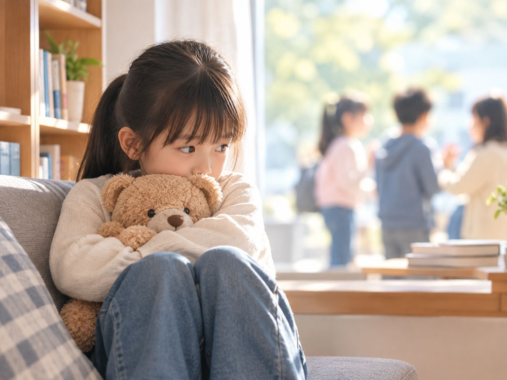 孩子害怕见生人、不敢开口，是性格内向还是社交障碍？